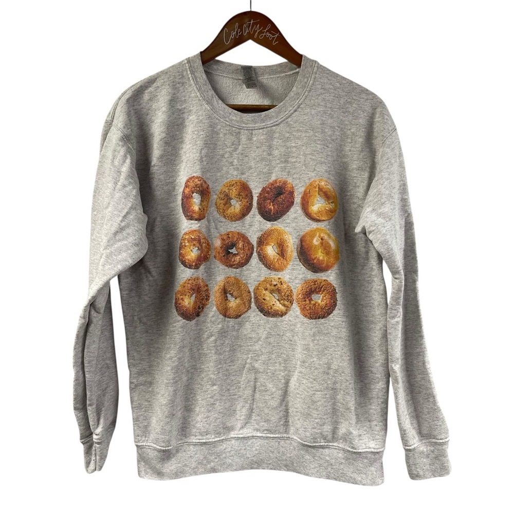 bagel sweatshirt pullover gildan medium - Picture 5 of 8